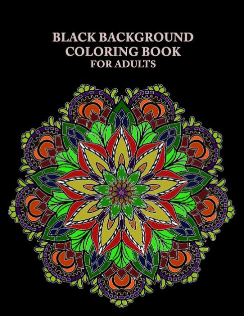 35 Black Background Coloring Books 29