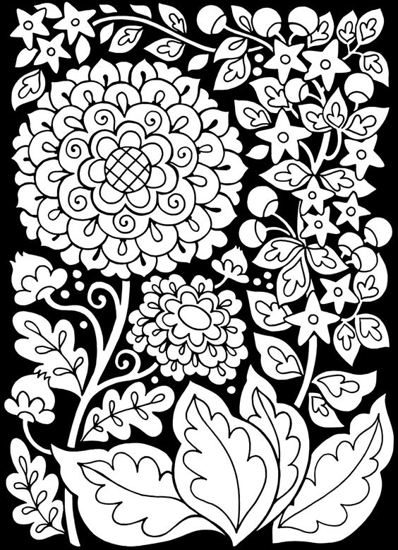 35 Black Background Coloring Books 41