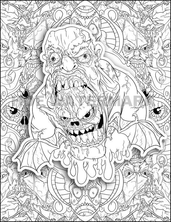 45 Beauty In Horror Coloring Book 10