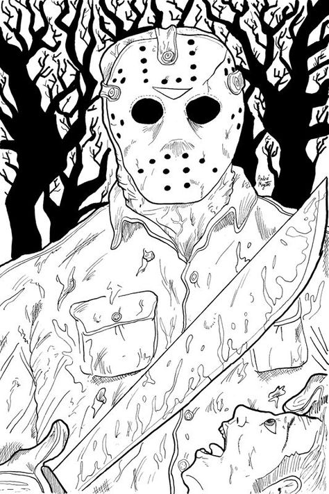 45 Beauty In Horror Coloring Book 34