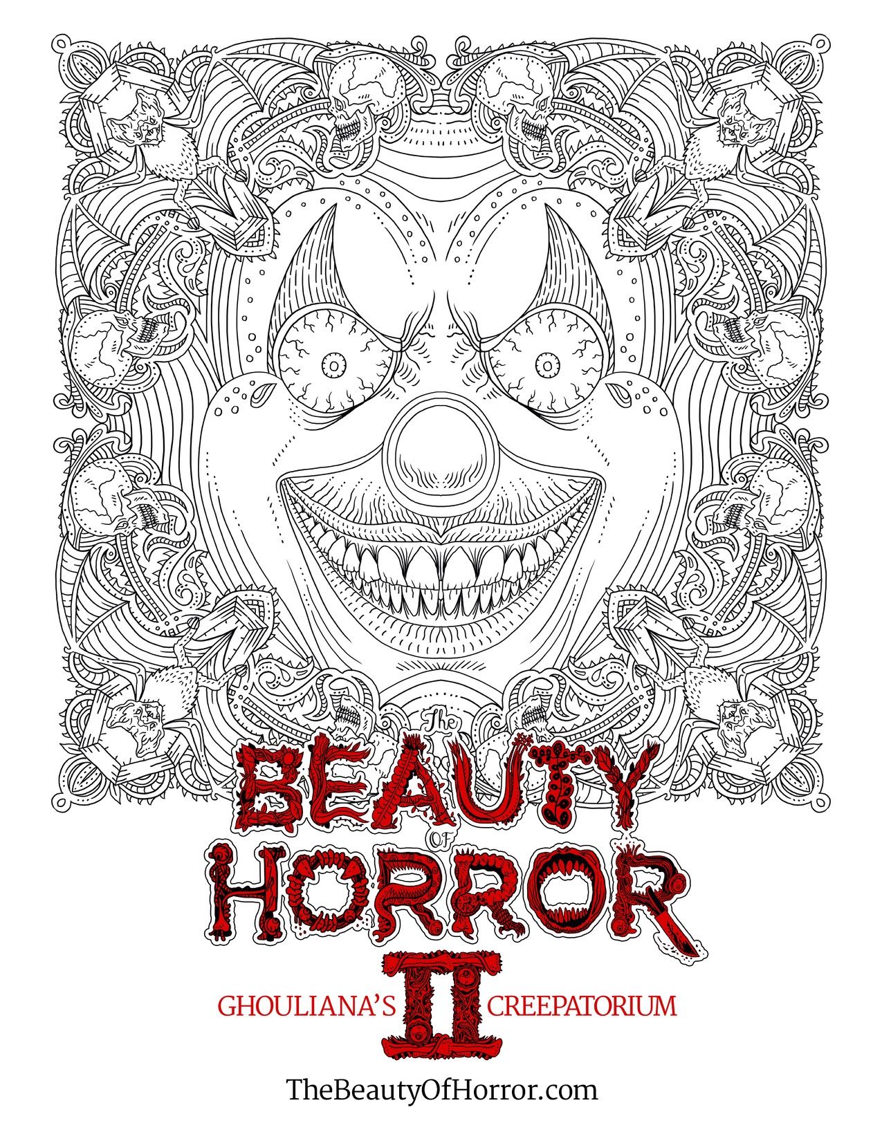 45 Beauty In Horror Coloring Book 5