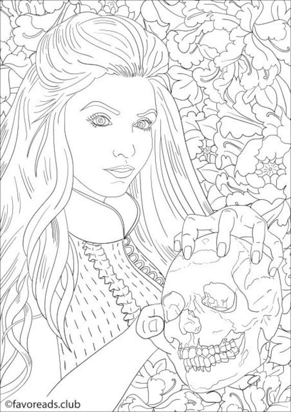 45 Beauty In Horror Coloring Book 8