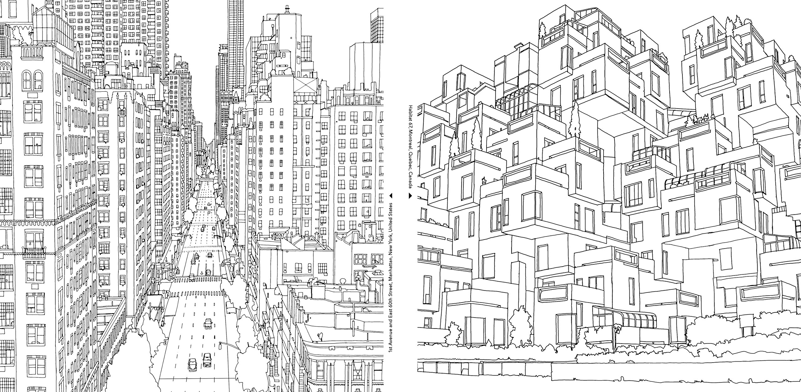 45 City Escapes Coloring Book 28