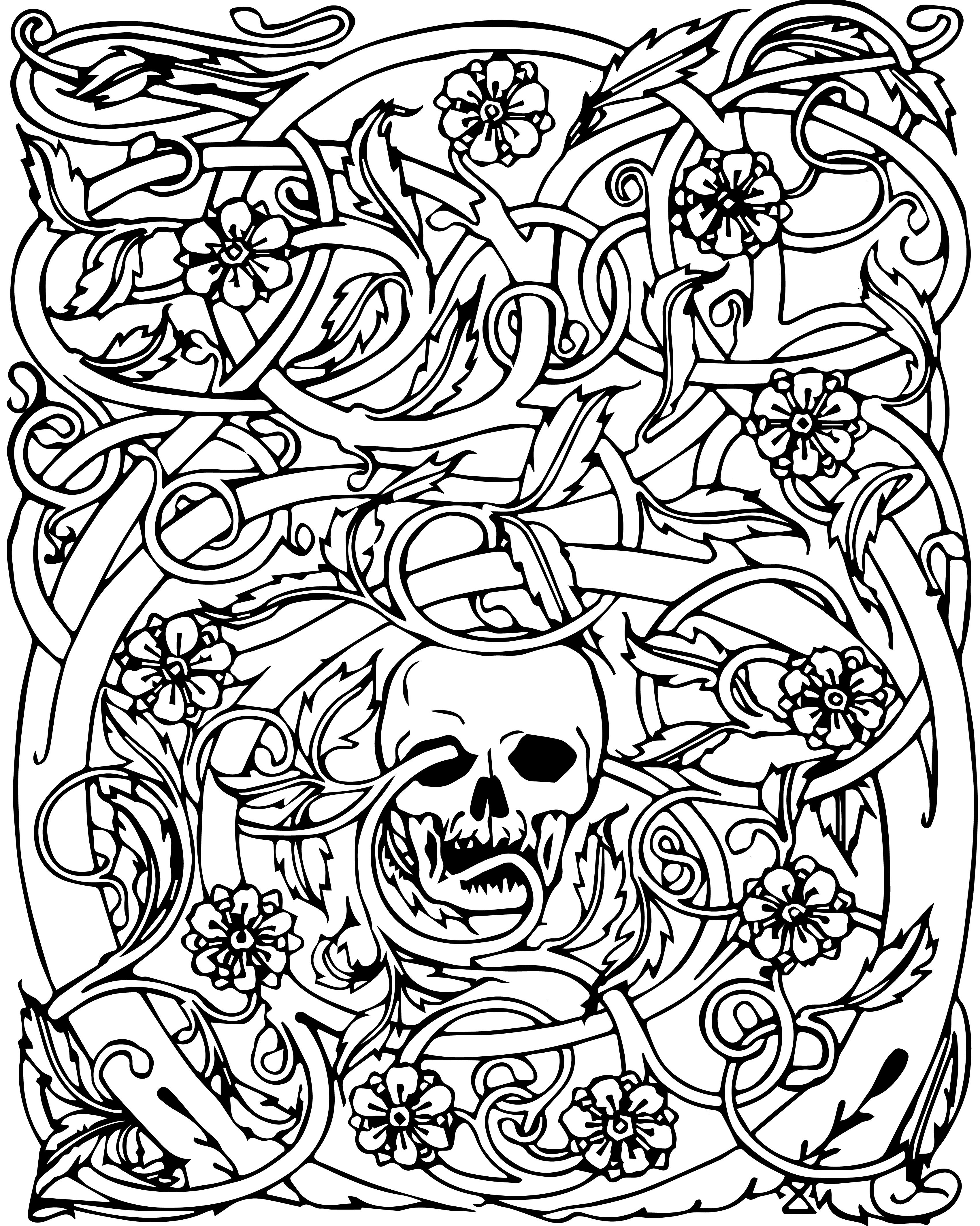 50 Beauty And Horror Coloring Book 39