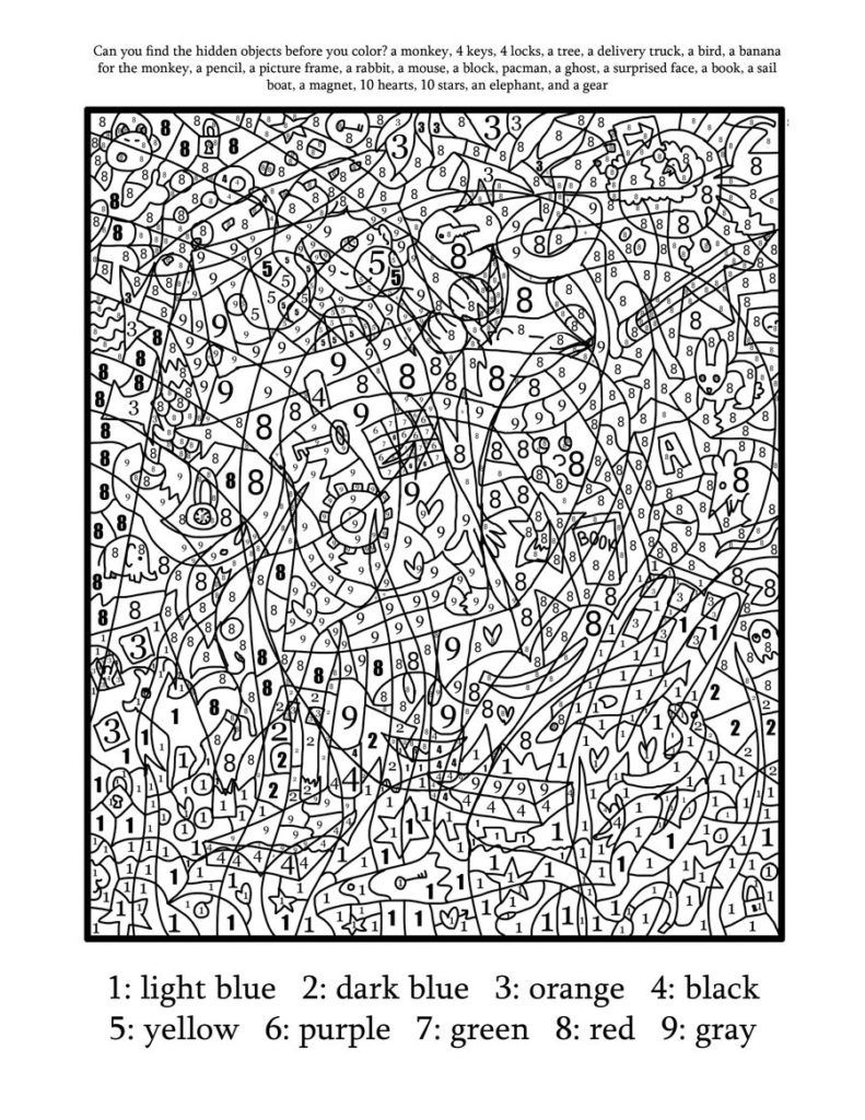 51 Coloring Book By Numbers For Adults 44