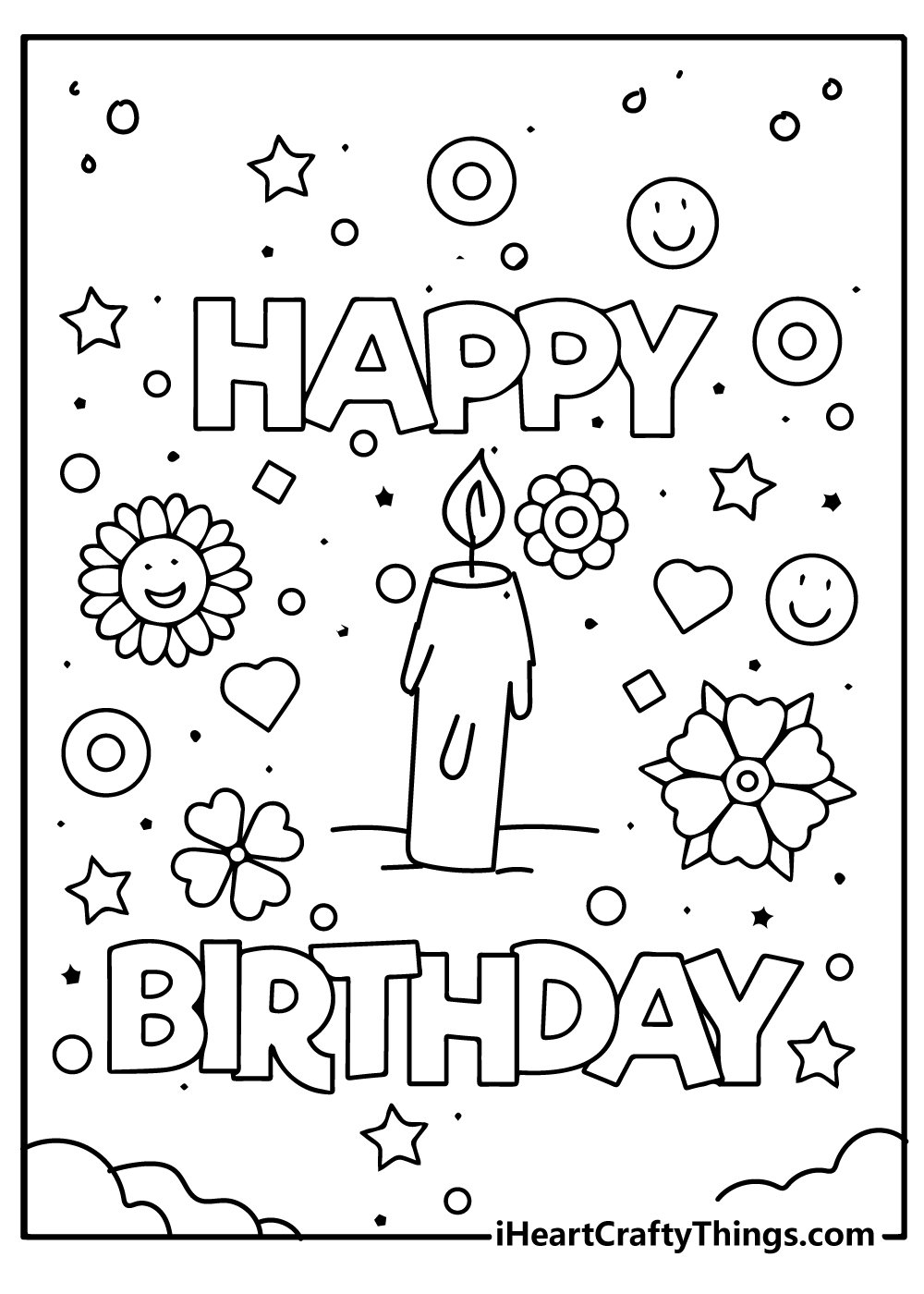 55 Birthday Coloring Book 53