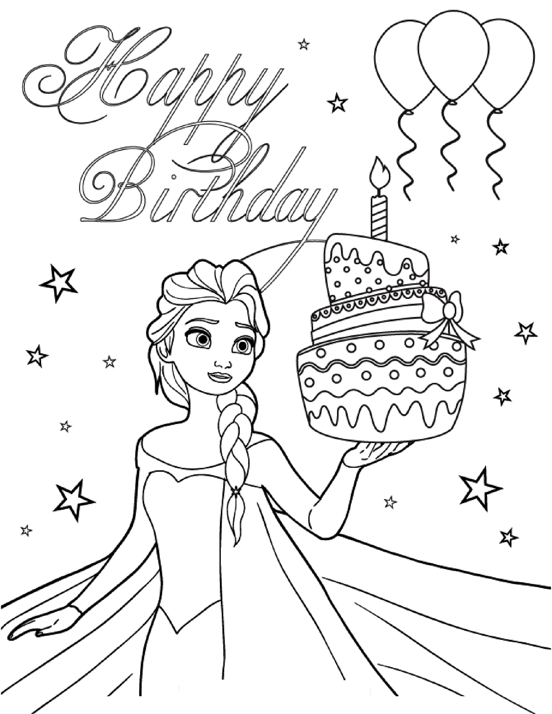 55 Birthday Coloring Book 62