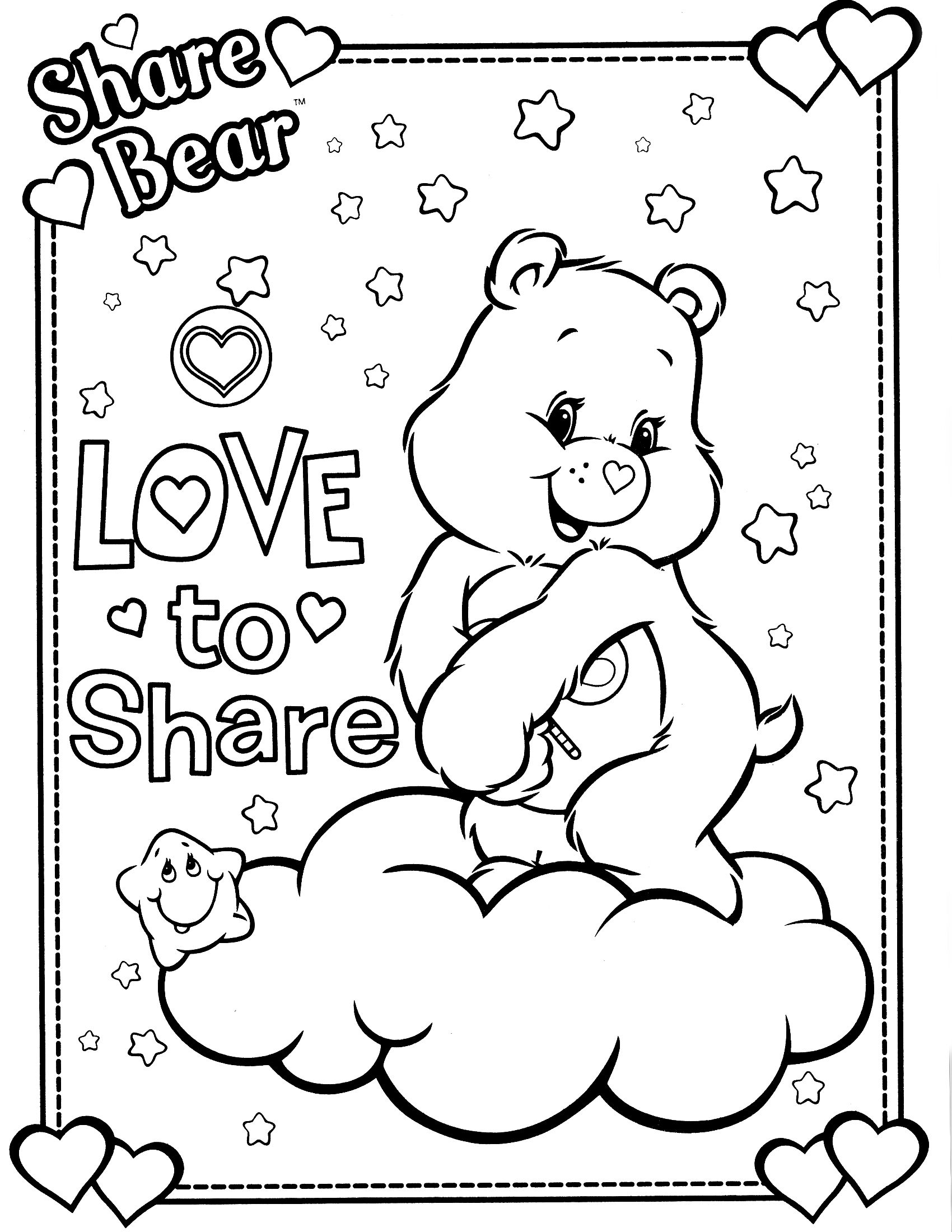 55 Care Bears Coloring Book 21