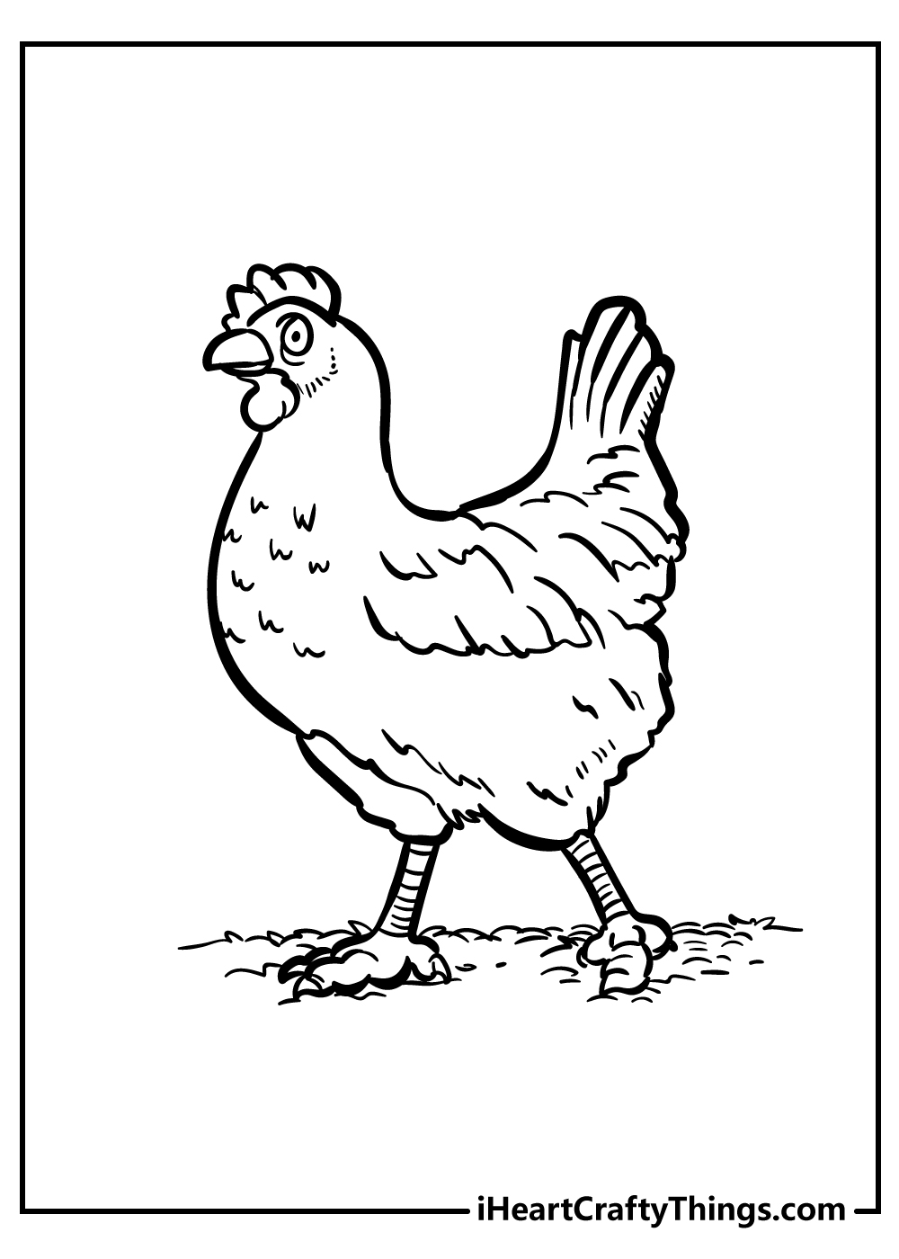 55 Chicken Coloring Book Pages 57