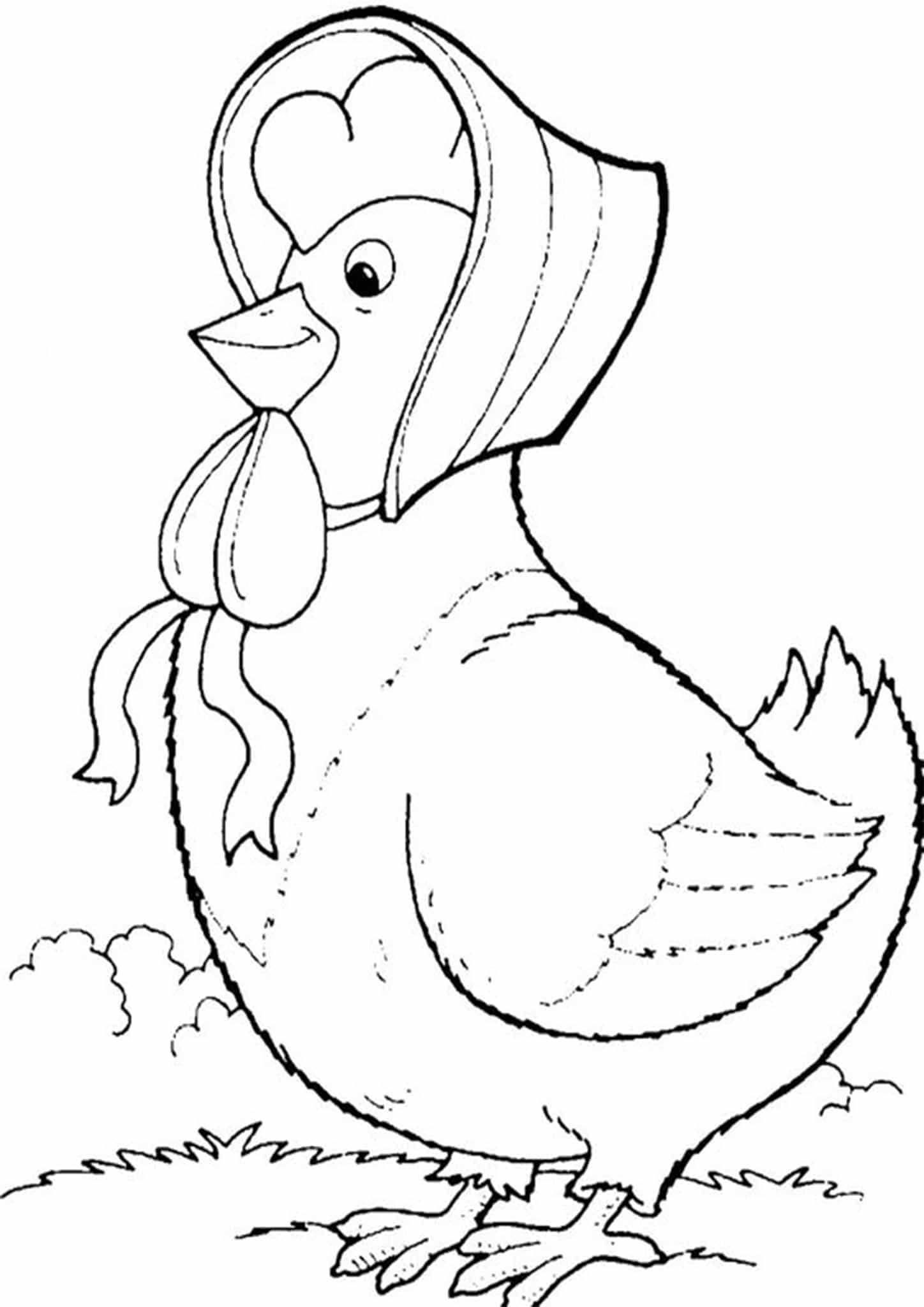 55 Chicken Coloring Book Pages 6