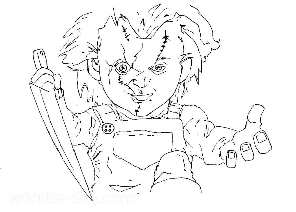 55 Chucky Coloring Book 35