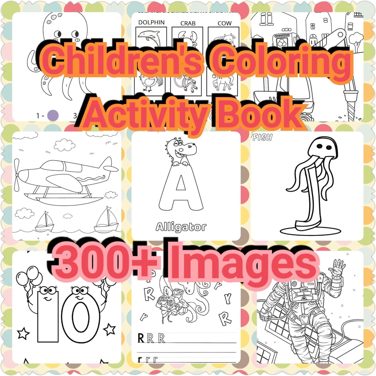 55 Coloring Activity Book 8