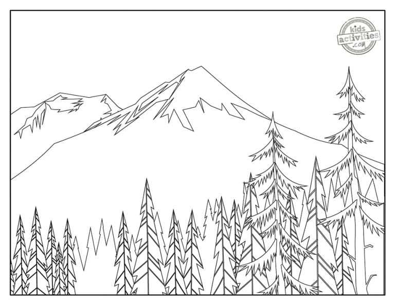 45 Printable Coloring Book Landscapes 31