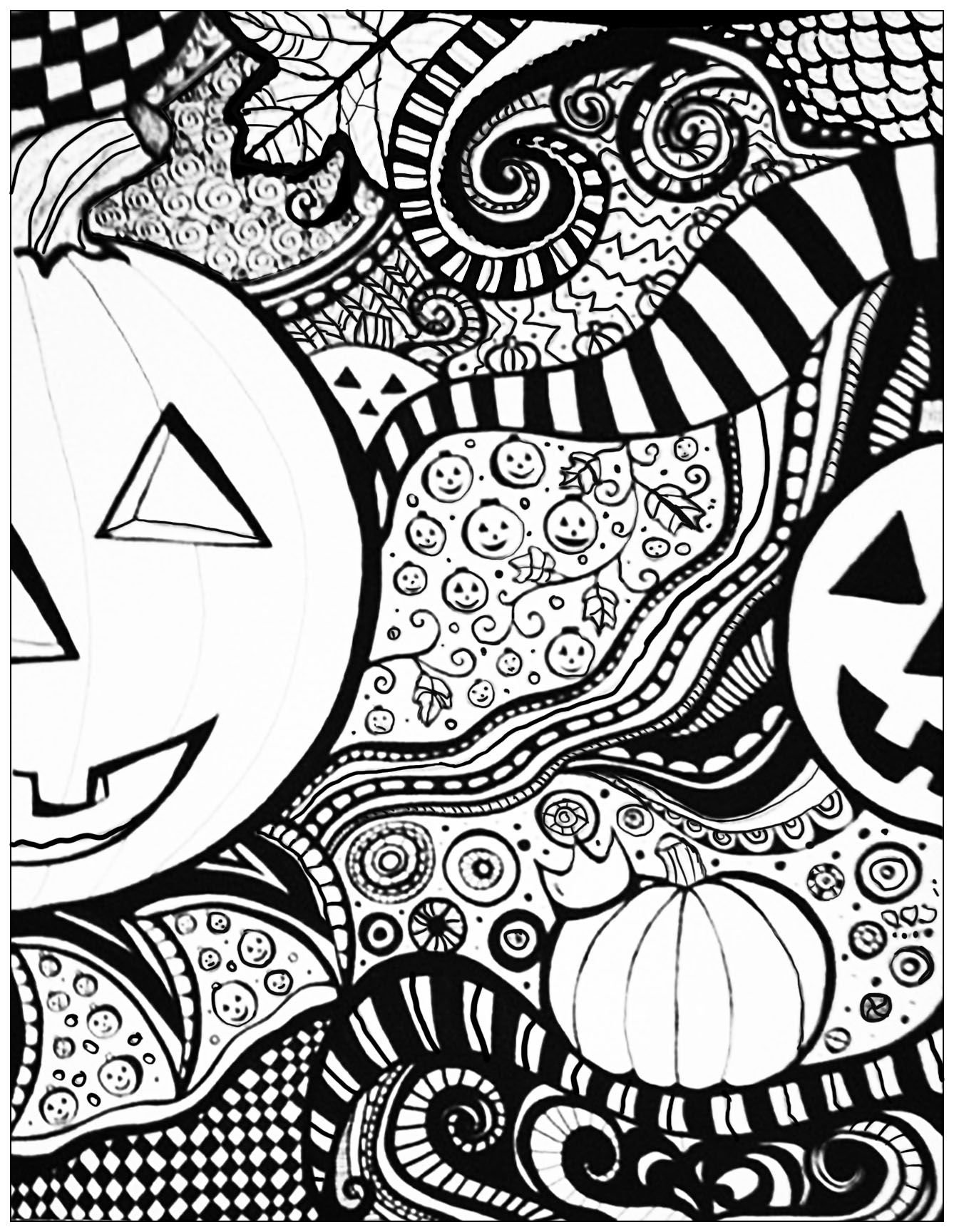 45 Printable Coloring Book Pages Halloween 27