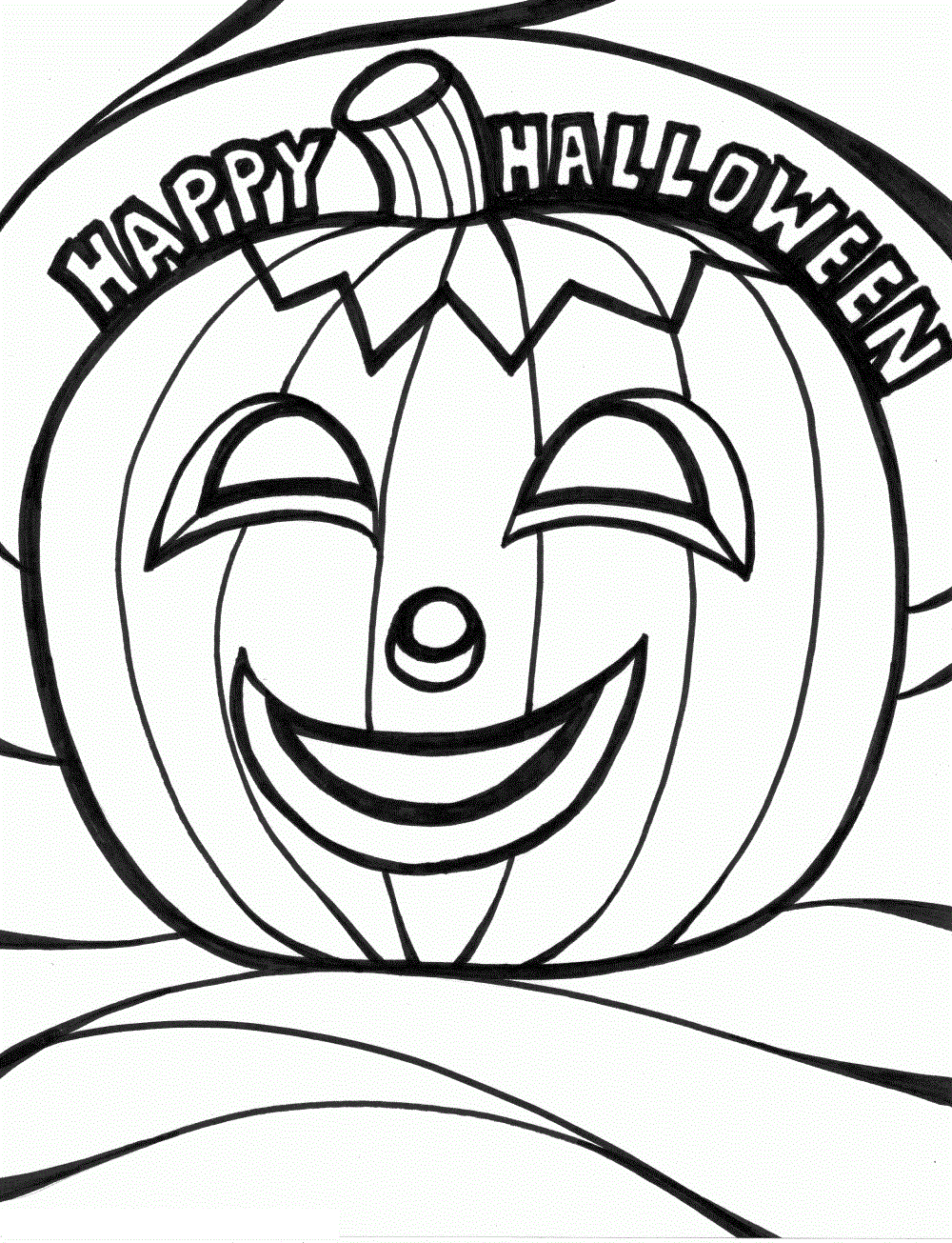 45 Printable Coloring Book Pages Halloween 39