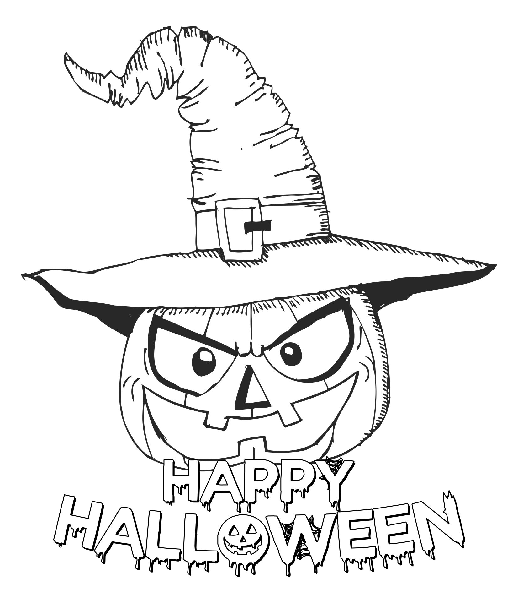 45 Printable Coloring Book Pages Halloween 4