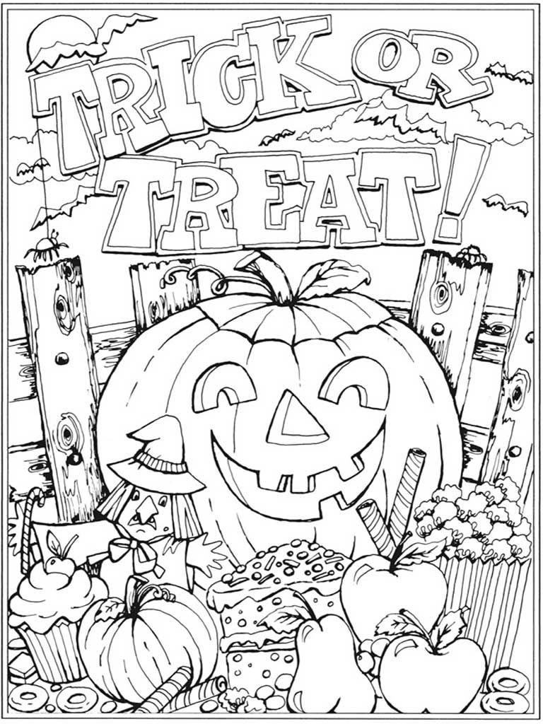 45 Printable Coloring Book Pages Halloween 44