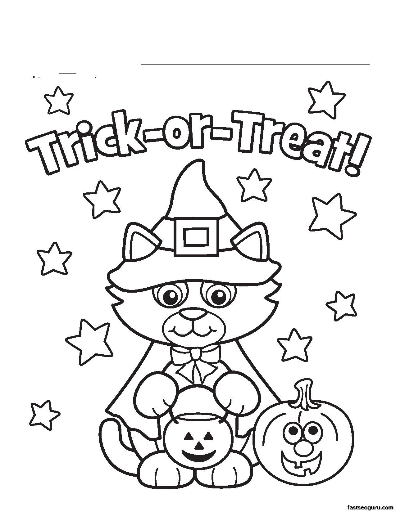 45 Printable Coloring Book Pages Halloween 51