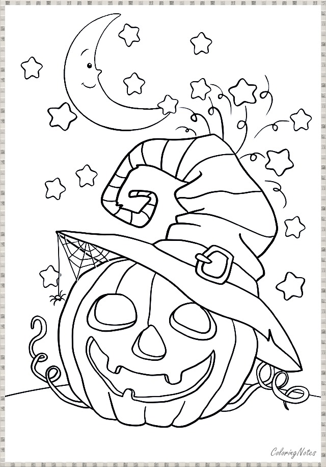 45 Printable Coloring Book Pages Halloween 54