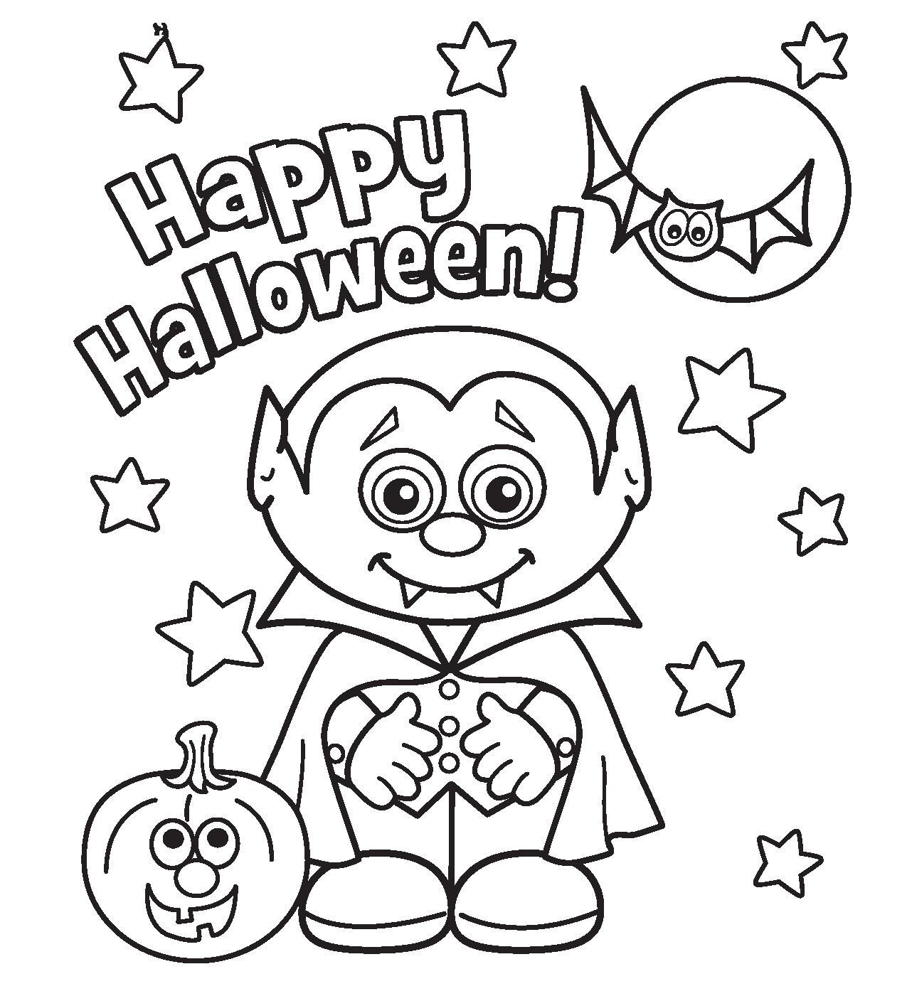 45 Printable Coloring Book Pages Halloween 56