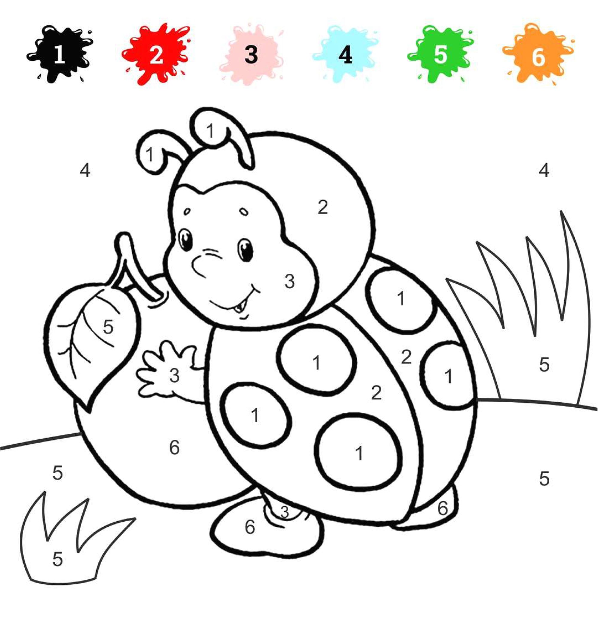 50 Coloring Book Color By Number 21