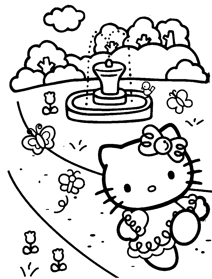 55 Printable Coloring Book Hello Kitty 38