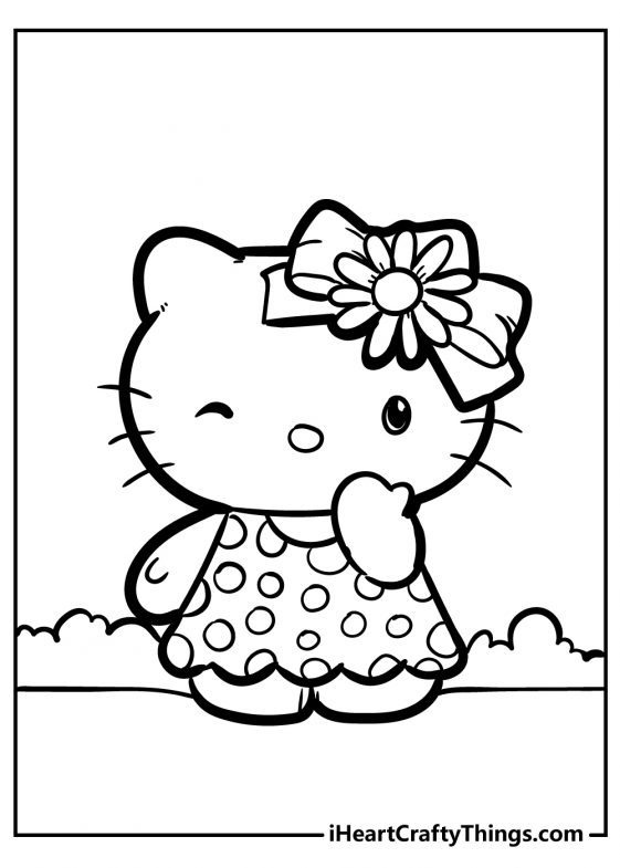 55 Printable Coloring Book Hello Kitty 39