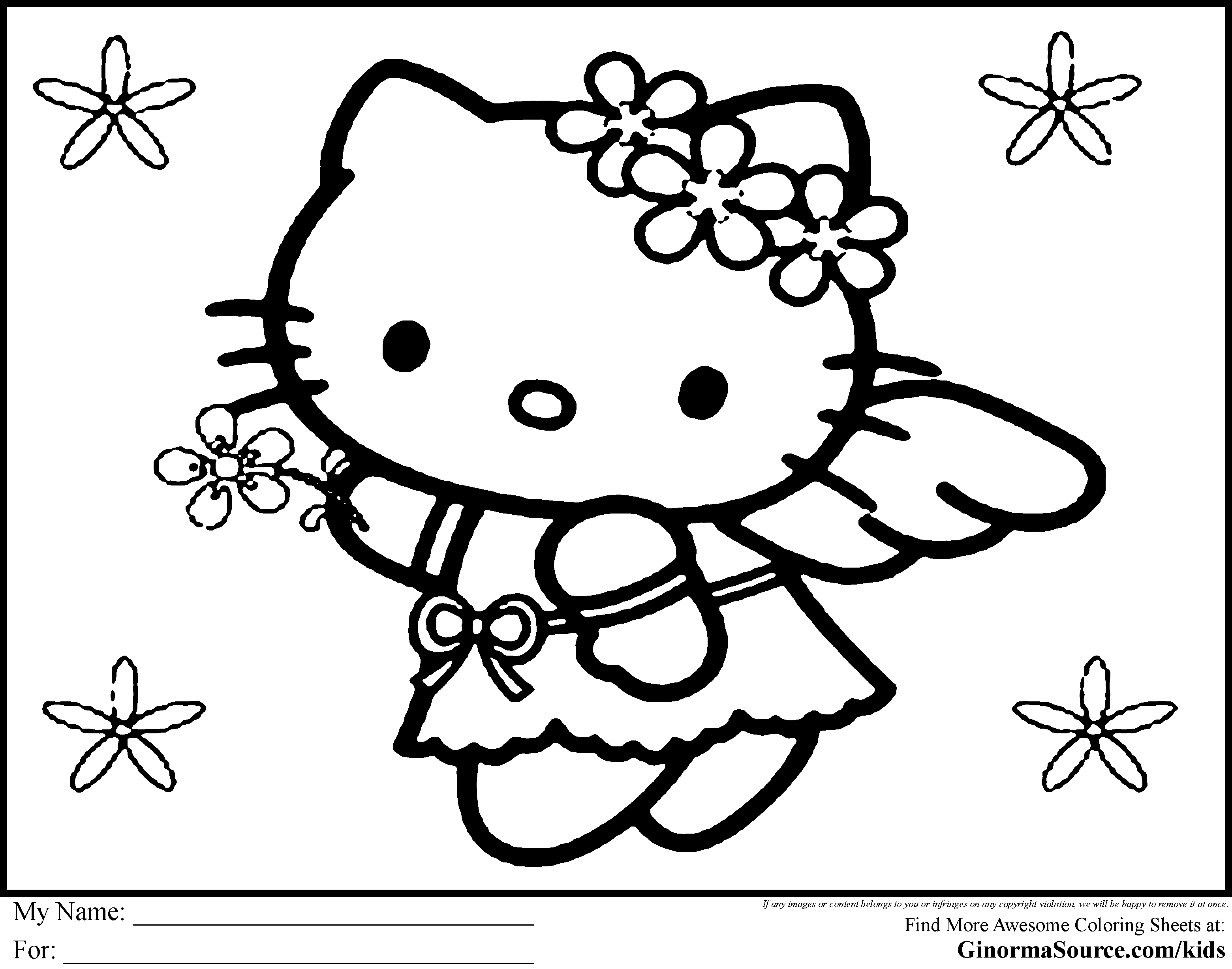 55 Printable Coloring Book Hello Kitty 47