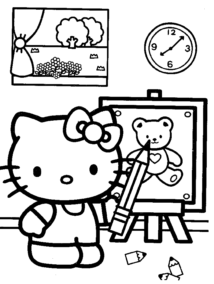 55 Printable Coloring Book Hello Kitty 68