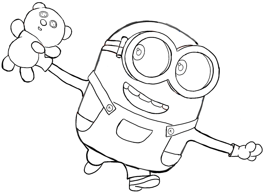 55 Printable Coloring Book Minions 15