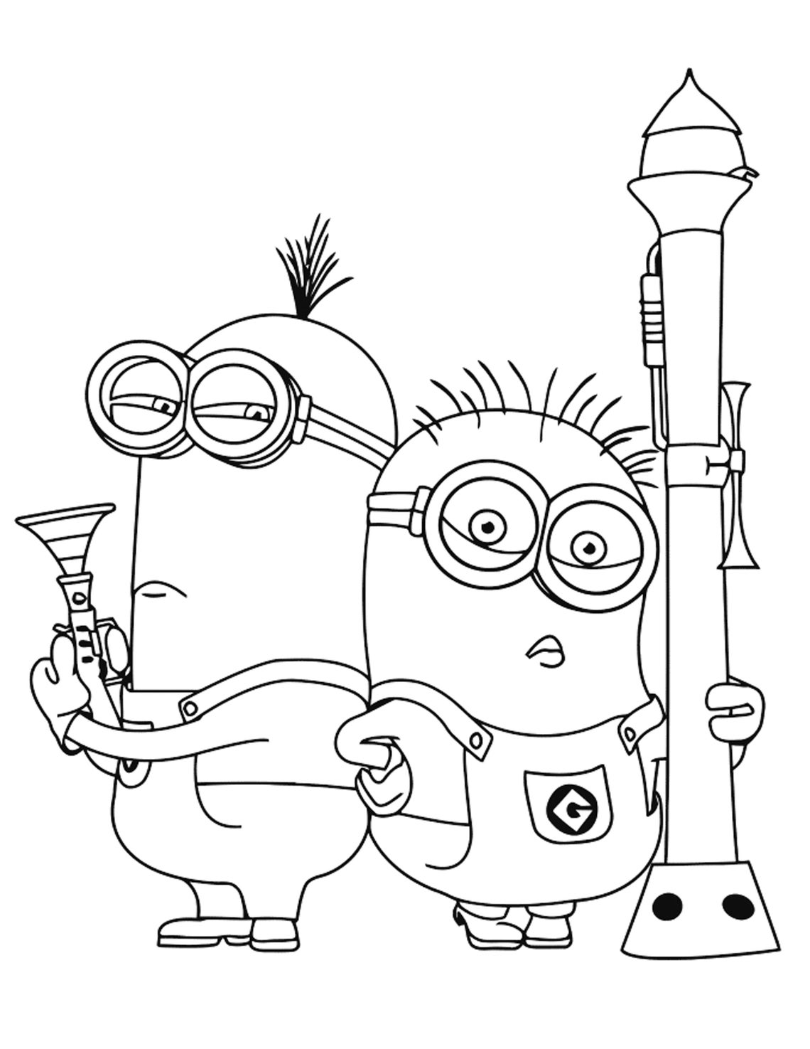 55 Printable Coloring Book Minions 17