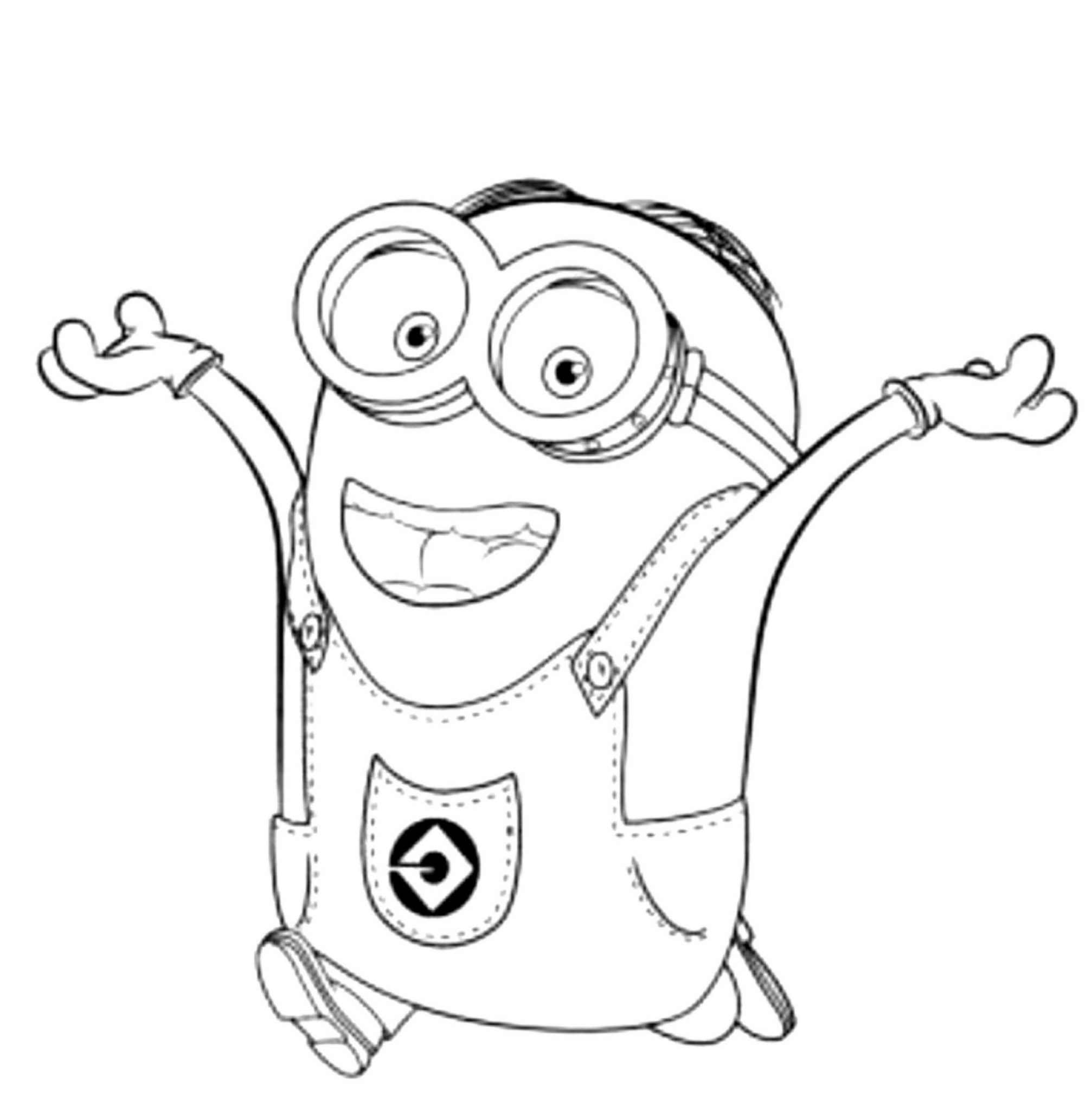 55 Printable Coloring Book Minions 26