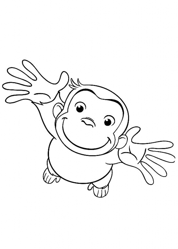 80 Printable Curious George Coloring Book 18