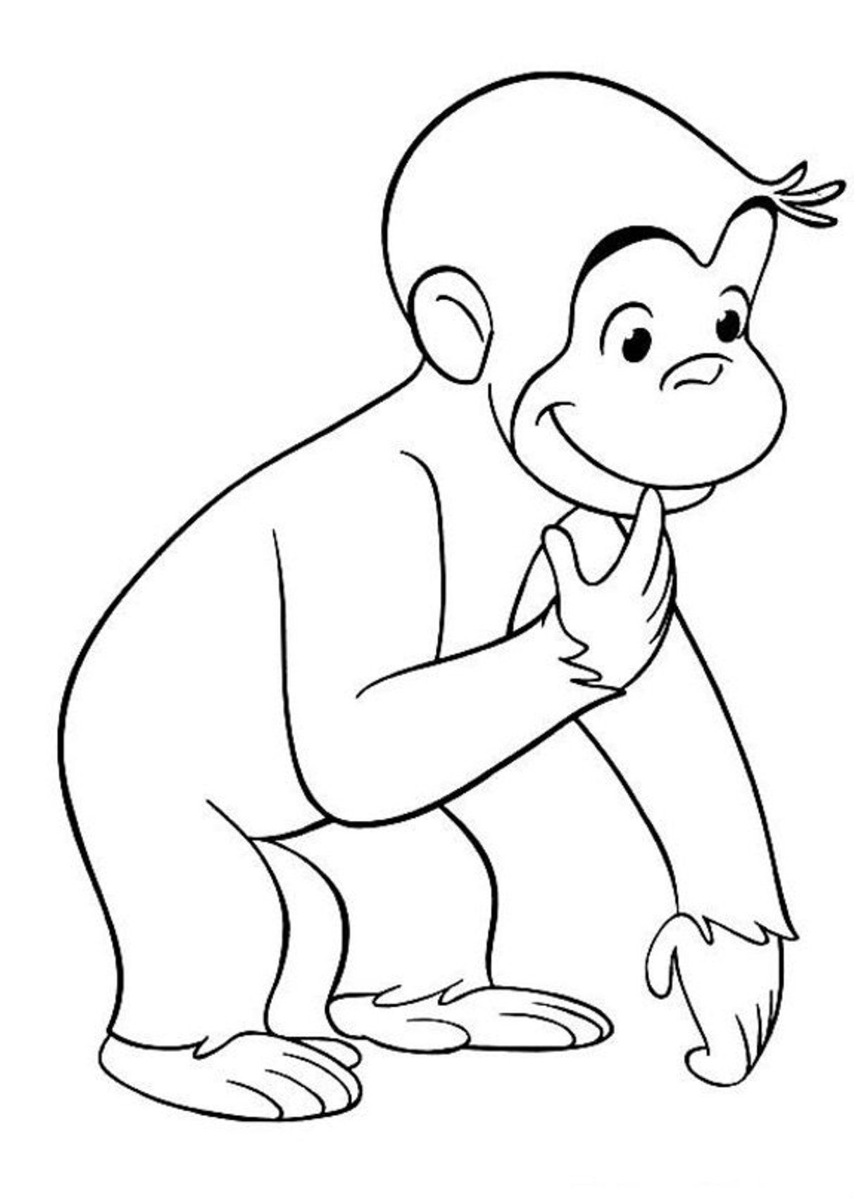 80 Printable Curious George Coloring Book 2