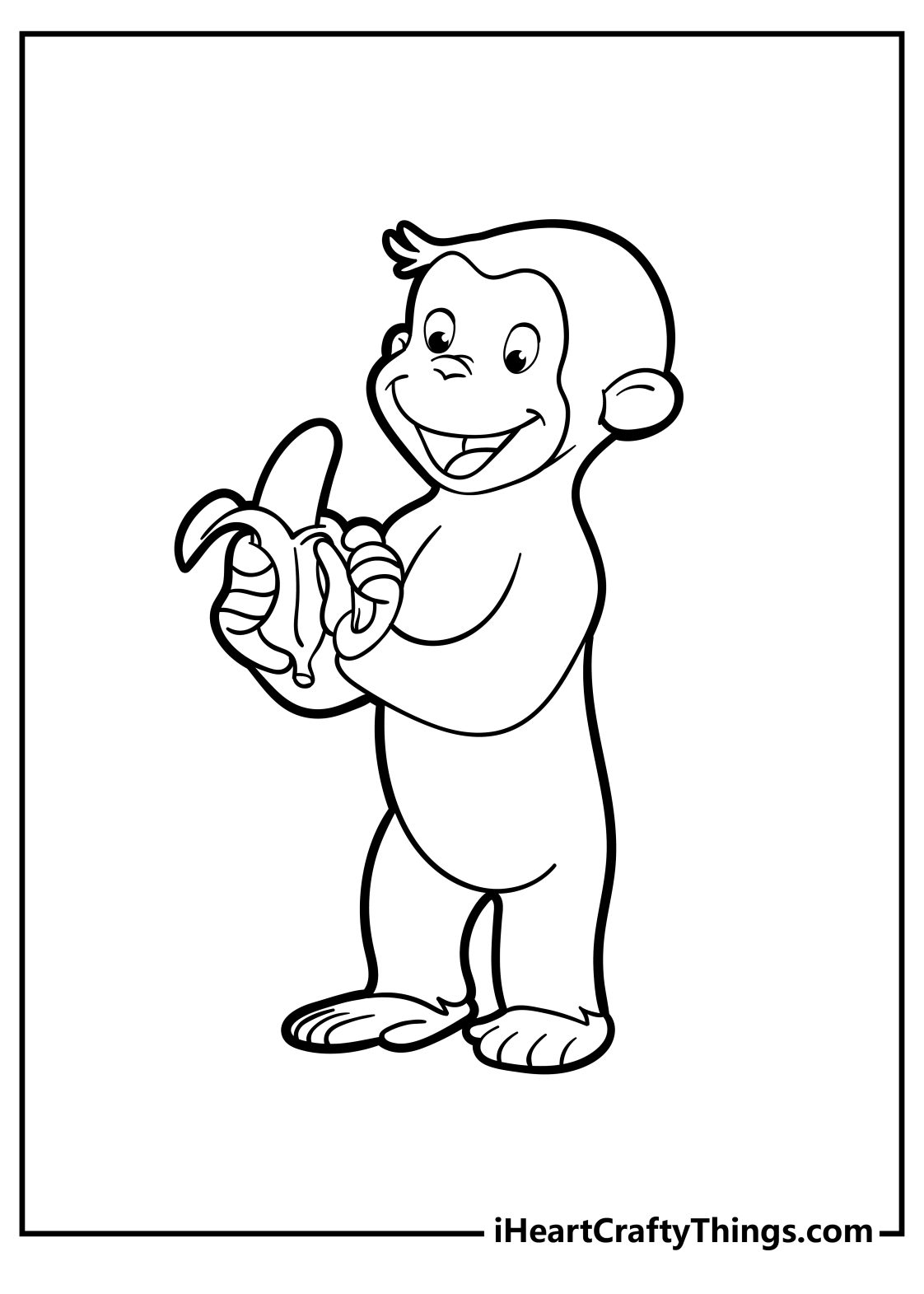 80 Printable Curious George Coloring Book 58