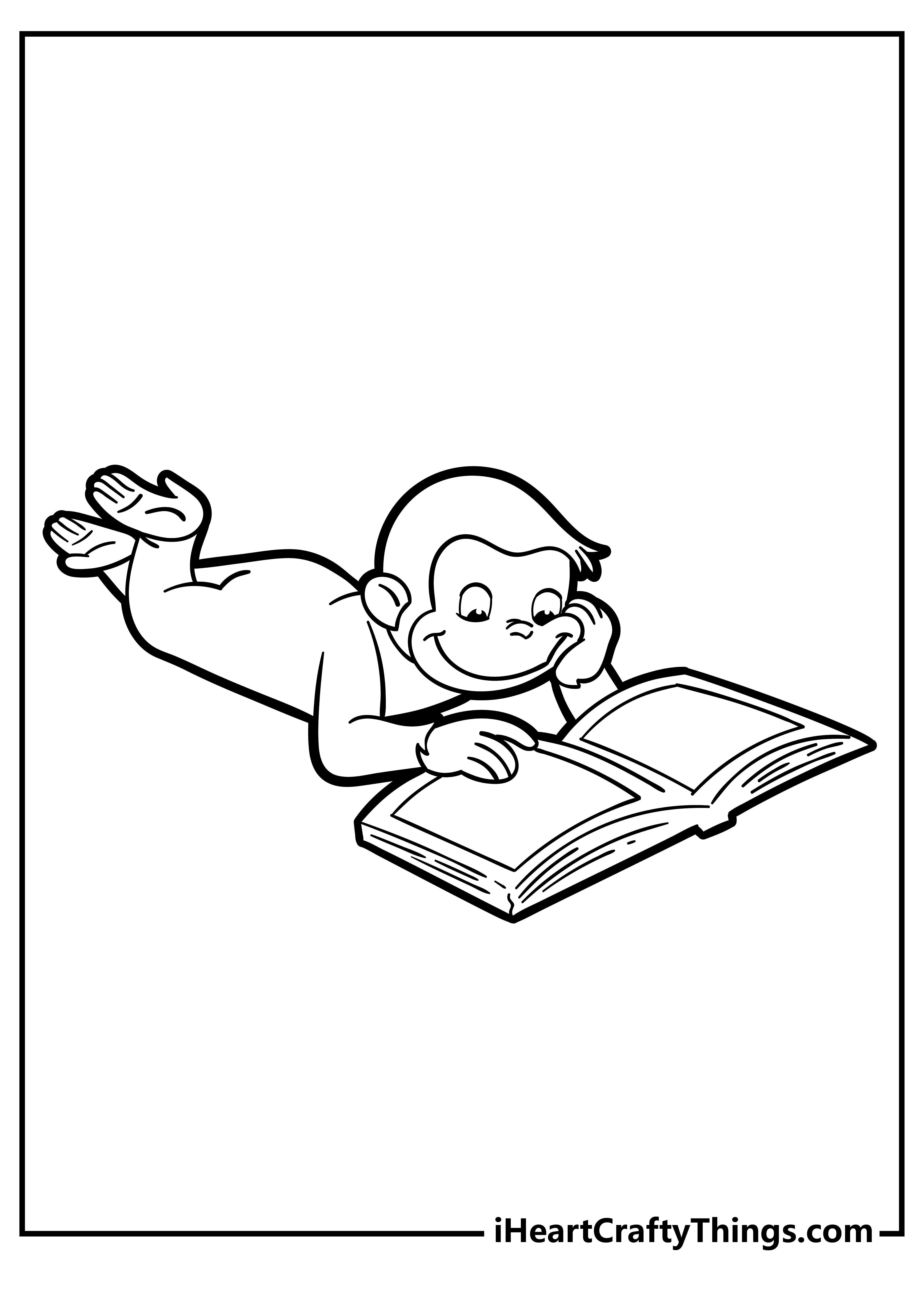 80 Printable Curious George Coloring Book 68