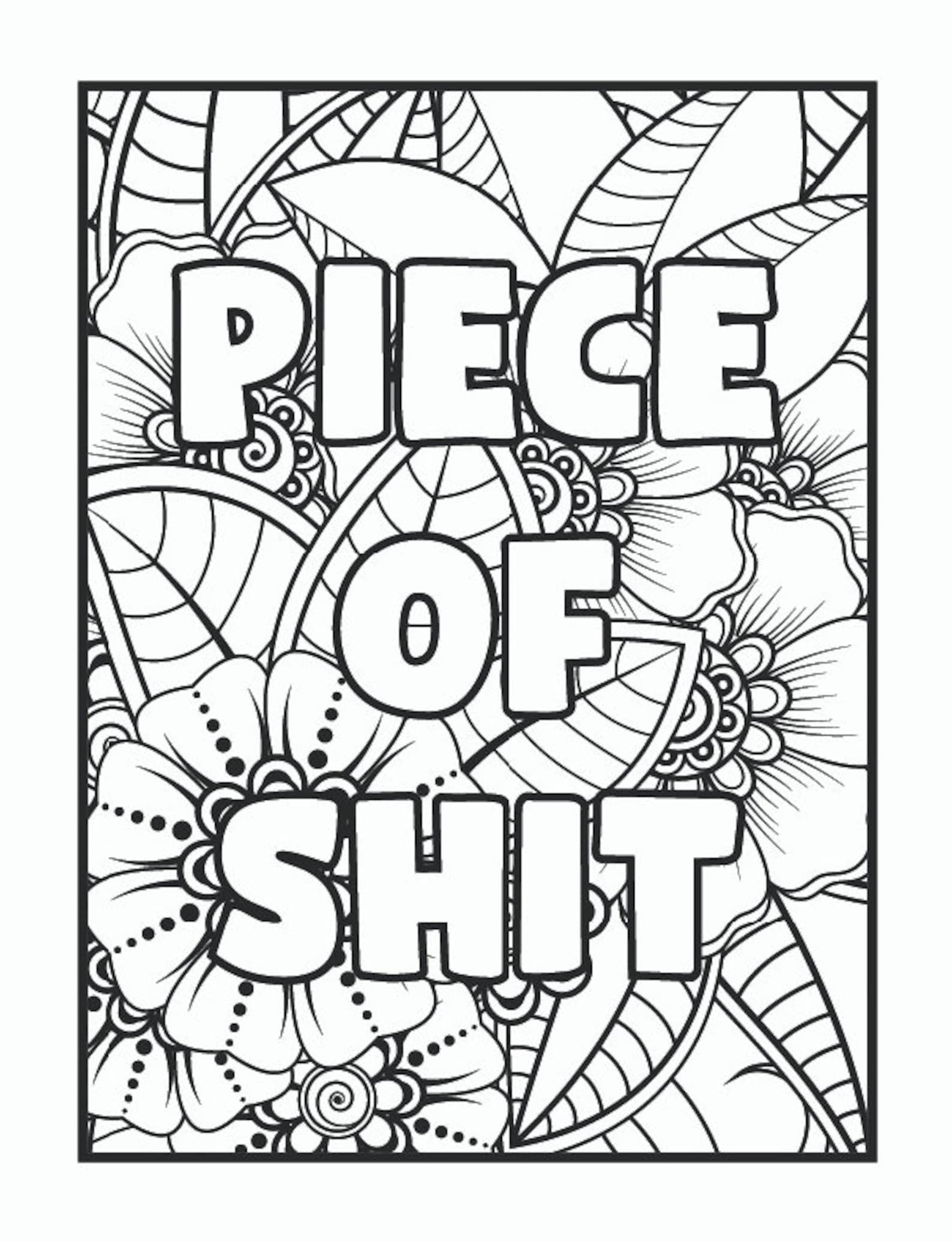 80 Printable Cursing Coloring Book 1