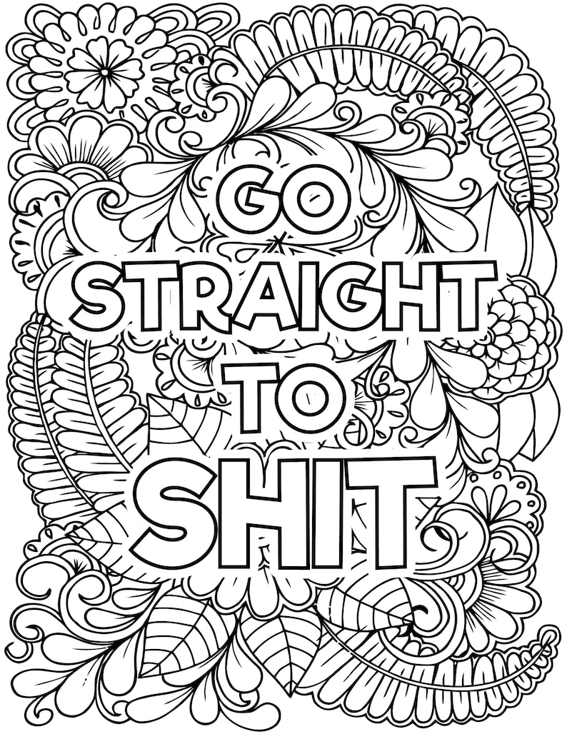 80 Printable Cursing Coloring Book 15