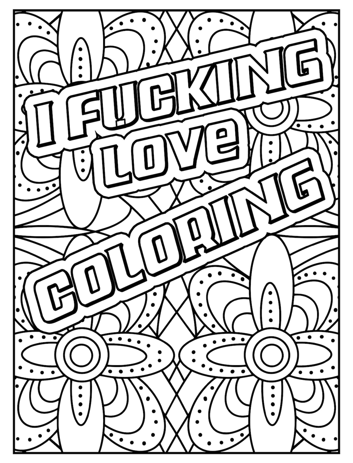 80 Printable Cuss Word Adult Coloring Book 76