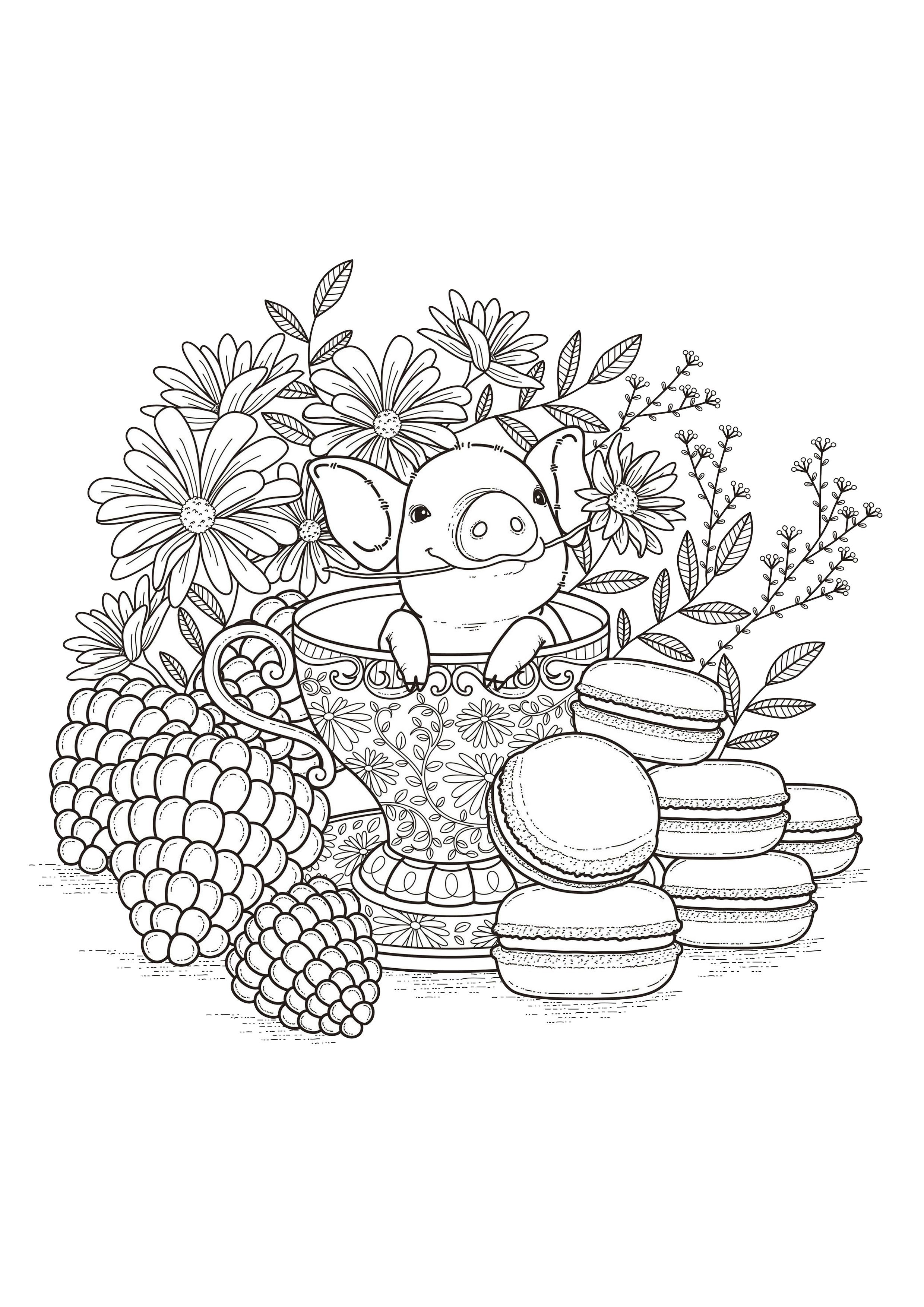 80 Printable Cute Adult Coloring Books 6