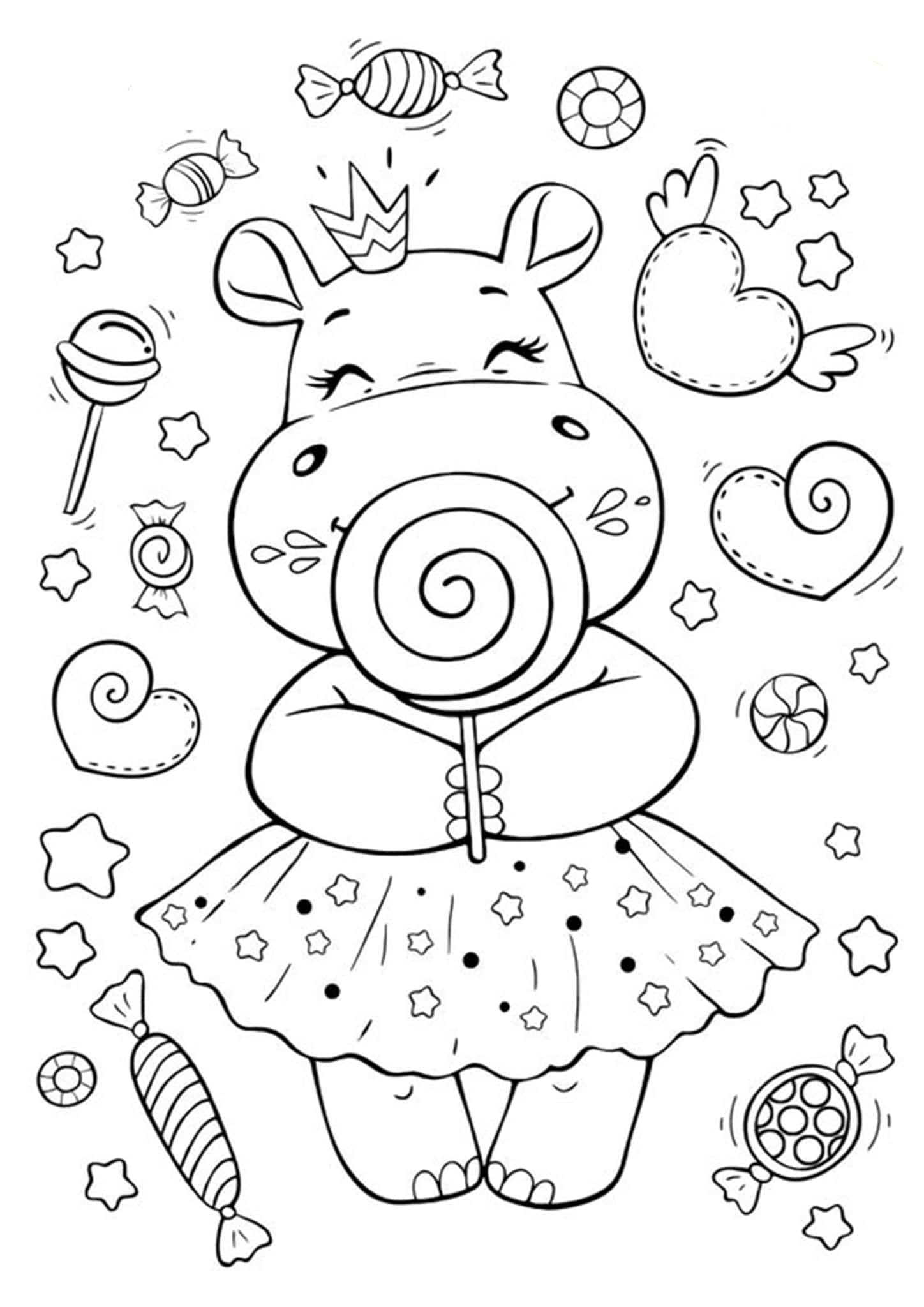 80 Printable Cute Coloring Book Pages 29