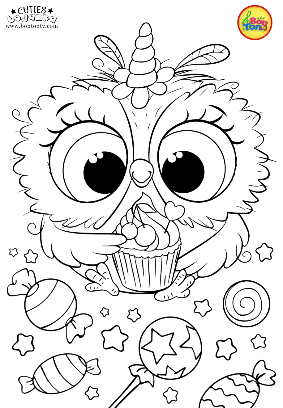 80 Printable Cute Coloring Book Pages 70