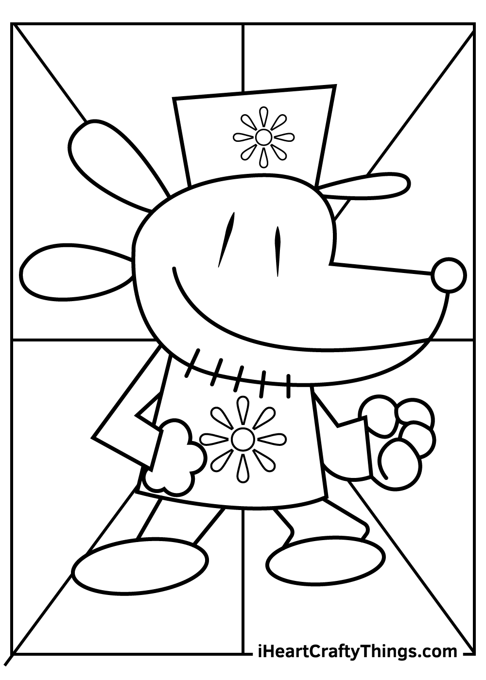 80 Printable Dog Man With Love The Official Coloring Book 58