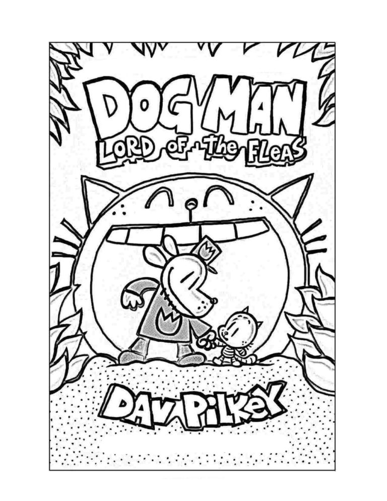 80 Printable Dog Man With Love The Official Coloring Book 67