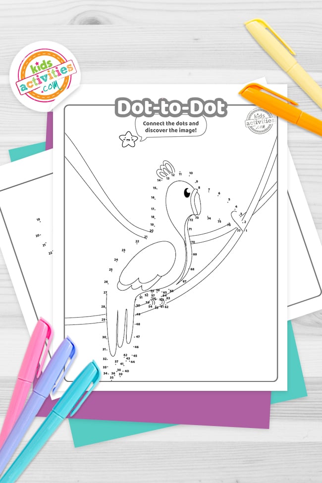 80 Printable Dot Coloring Book 62