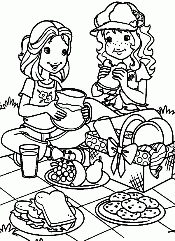 80 Printable Spring Picnic Coloring Pages 17