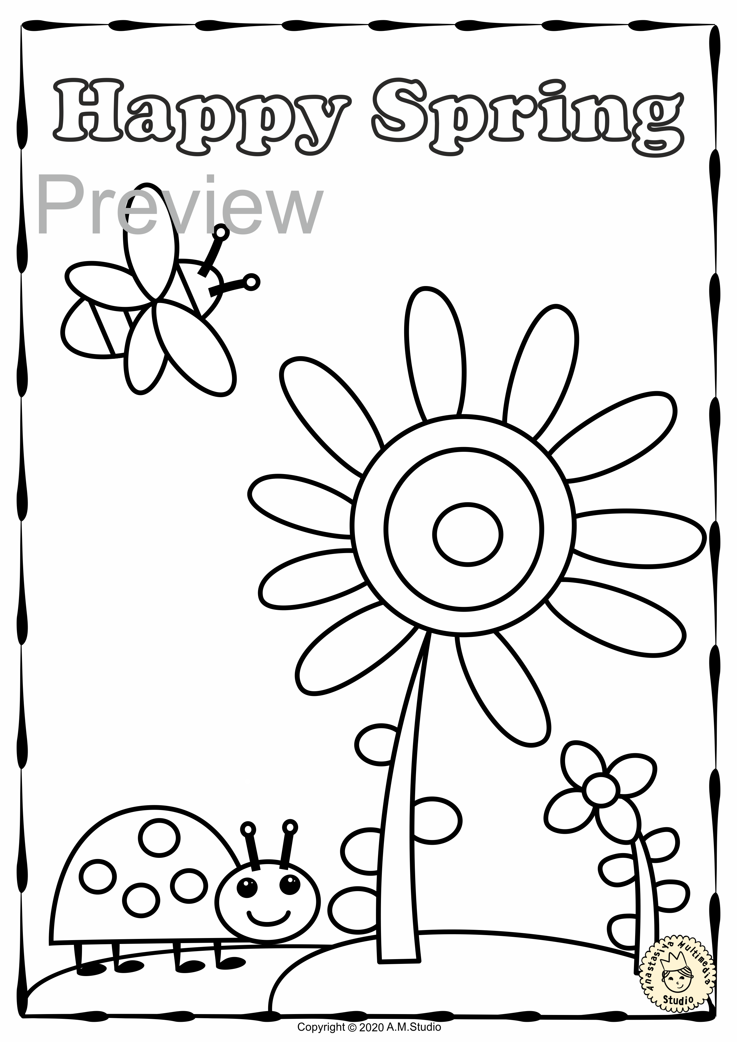 80 Printable Spring Picnic Coloring Pages 22