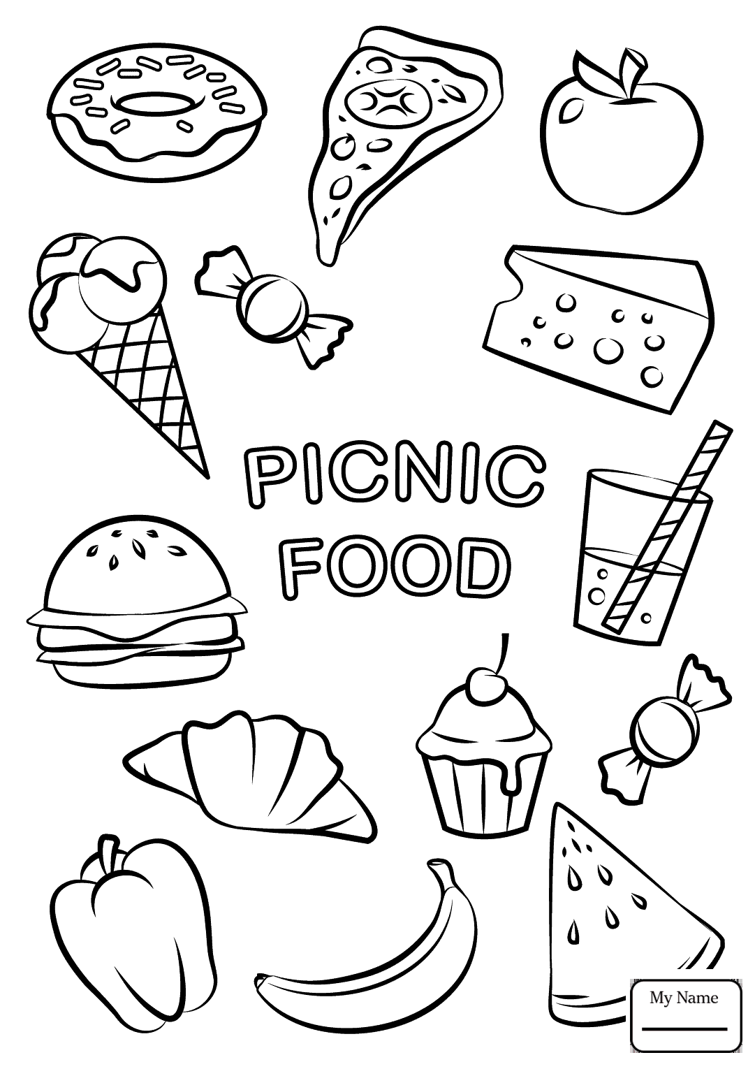 80 Printable Spring Picnic Coloring Pages 26