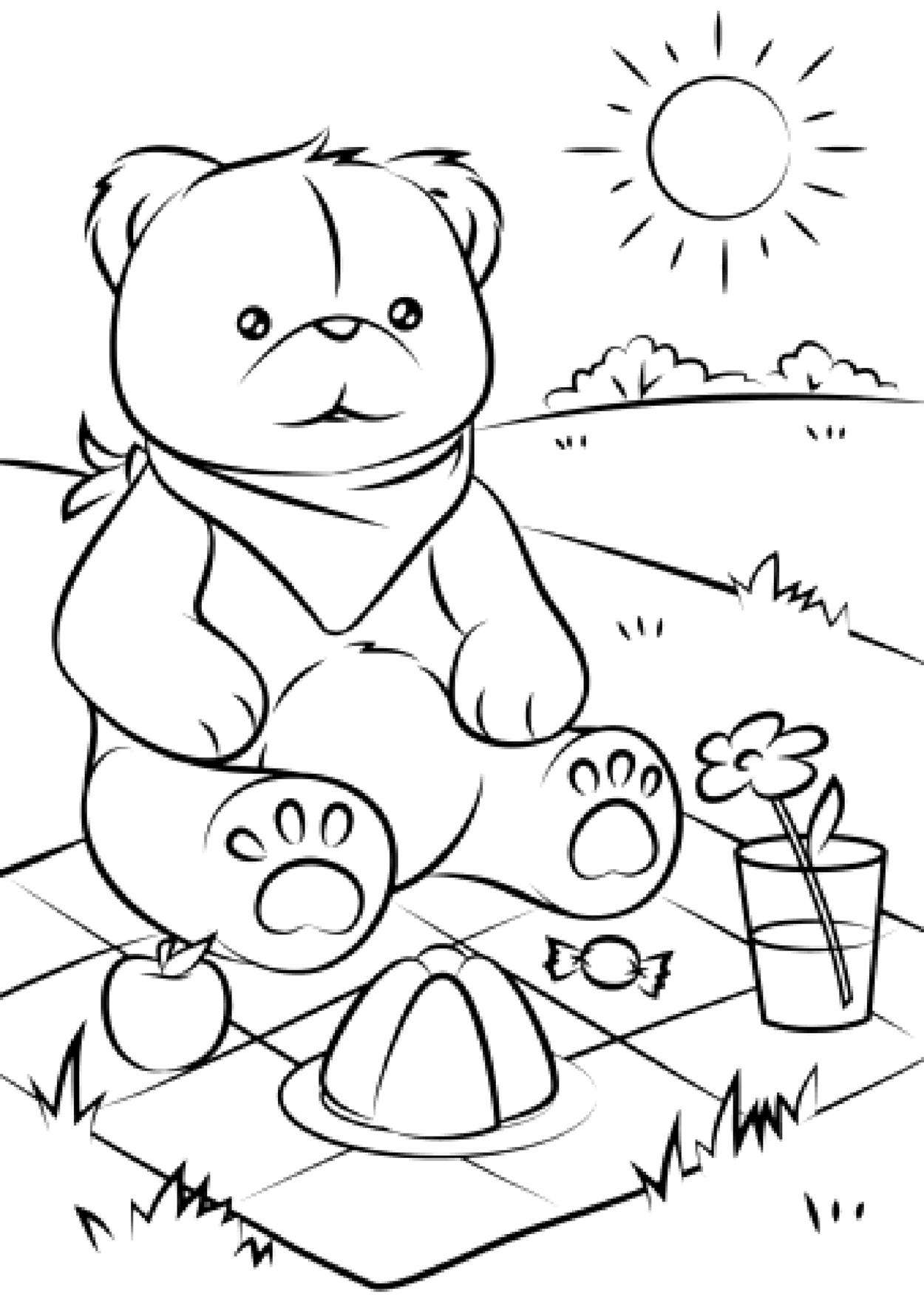 80 Printable Spring Picnic Coloring Pages 29