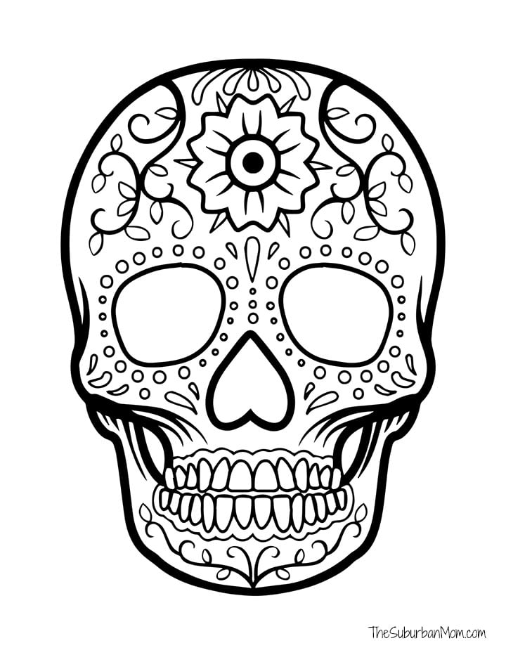 90 Day Of The Dead Coloring Book 67